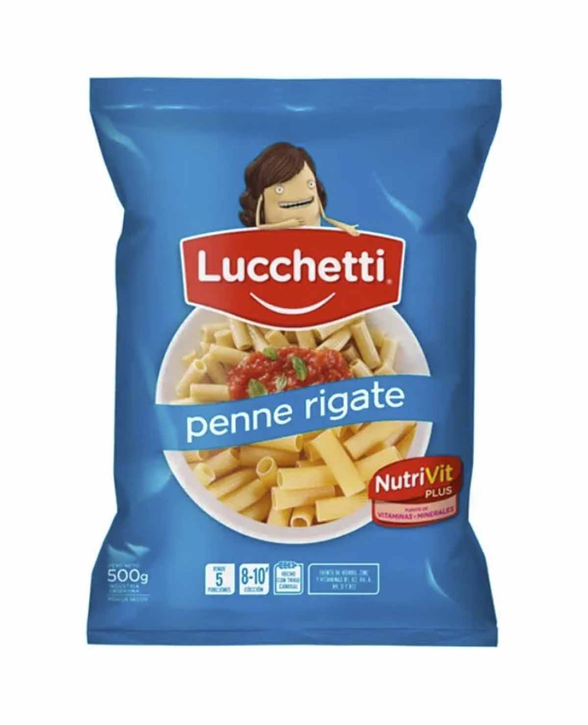 Fideos Lucchetti Penne Rigate x 500 Gr